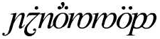 An example of Trent Pehrson's Rohami script.